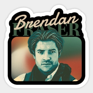 brendan fraser vintage Sticker